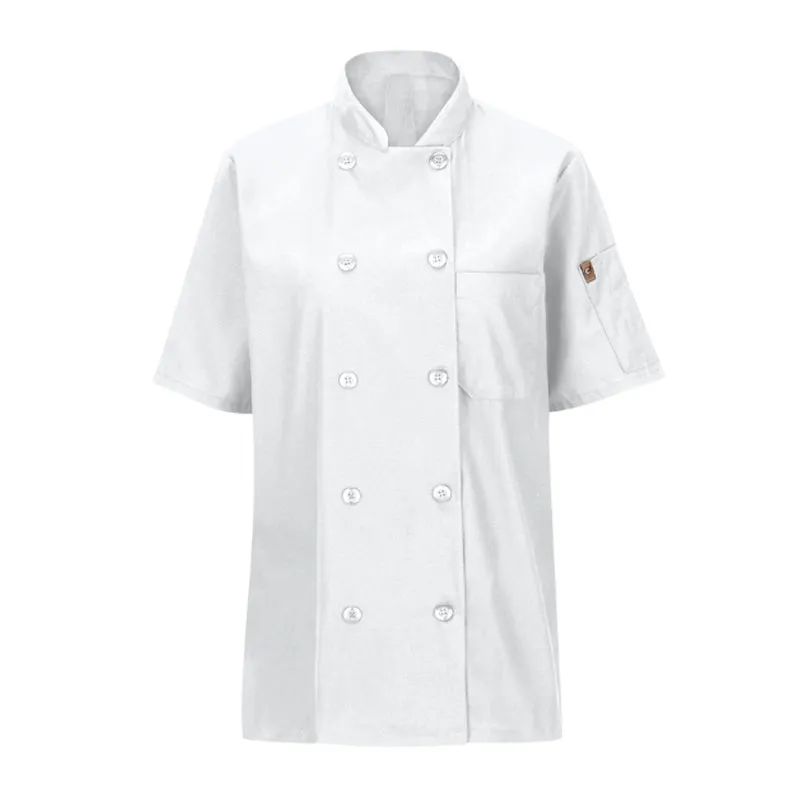 Ladies' Short Sleeve Chef Coat