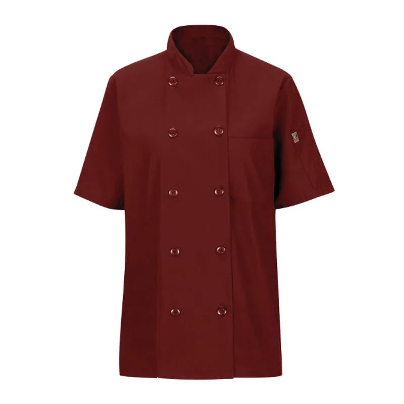 Ladies' Short Sleeve Chef Coat