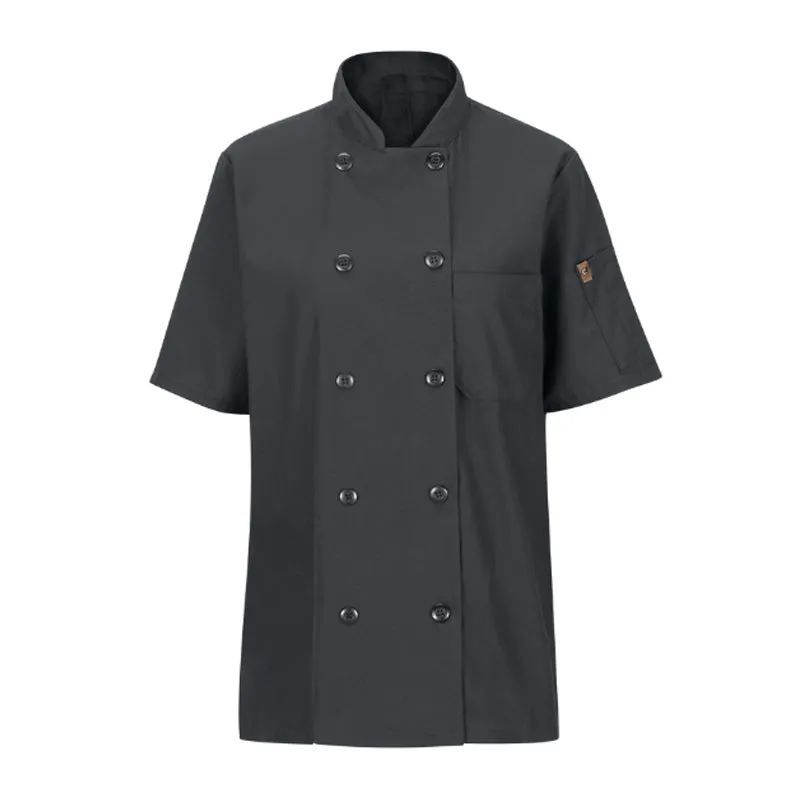 Ladies' Short Sleeve Chef Coat