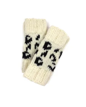 Leopard Fingerless Gloves