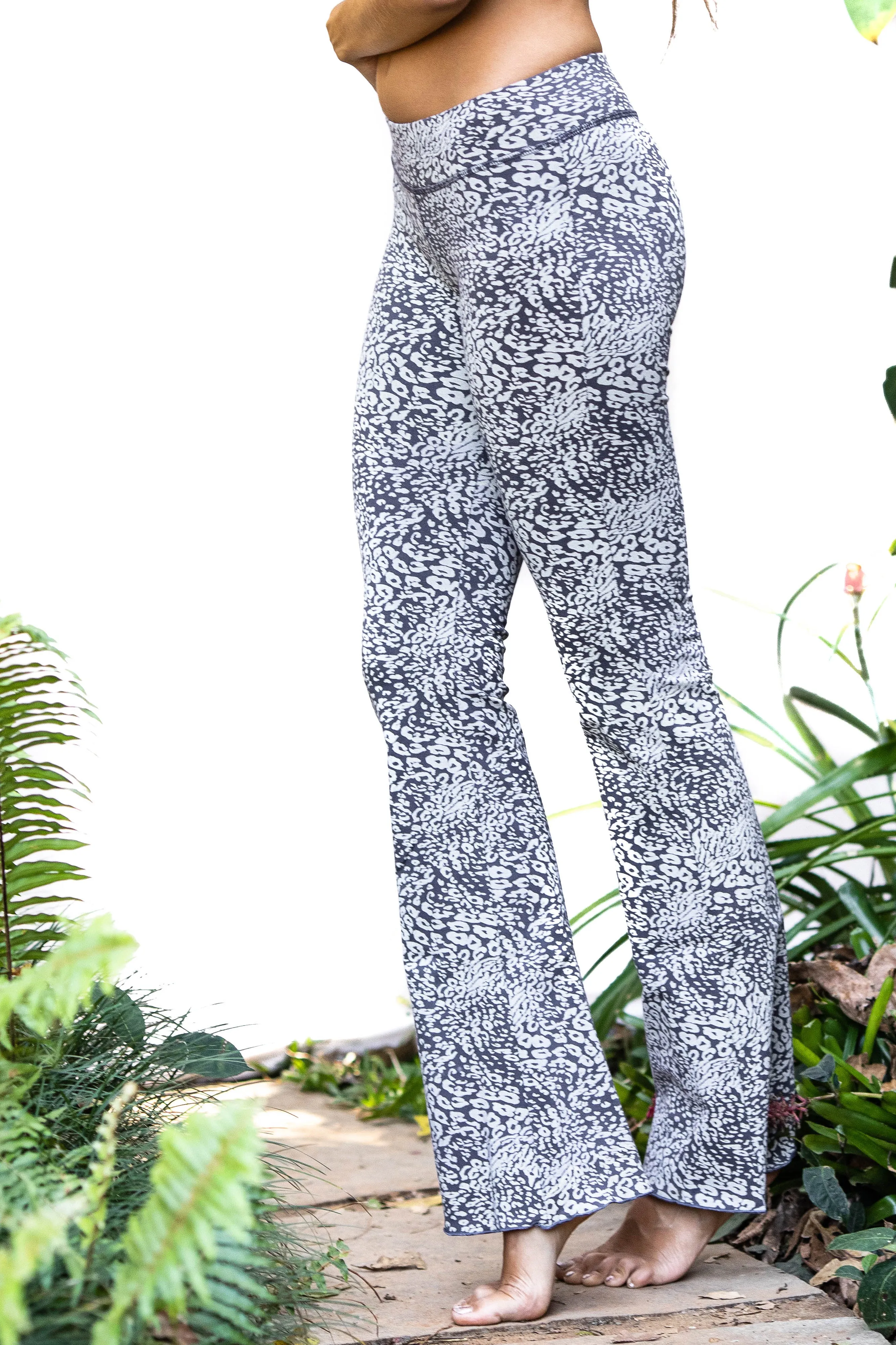 Leopard Flares - Charcoal