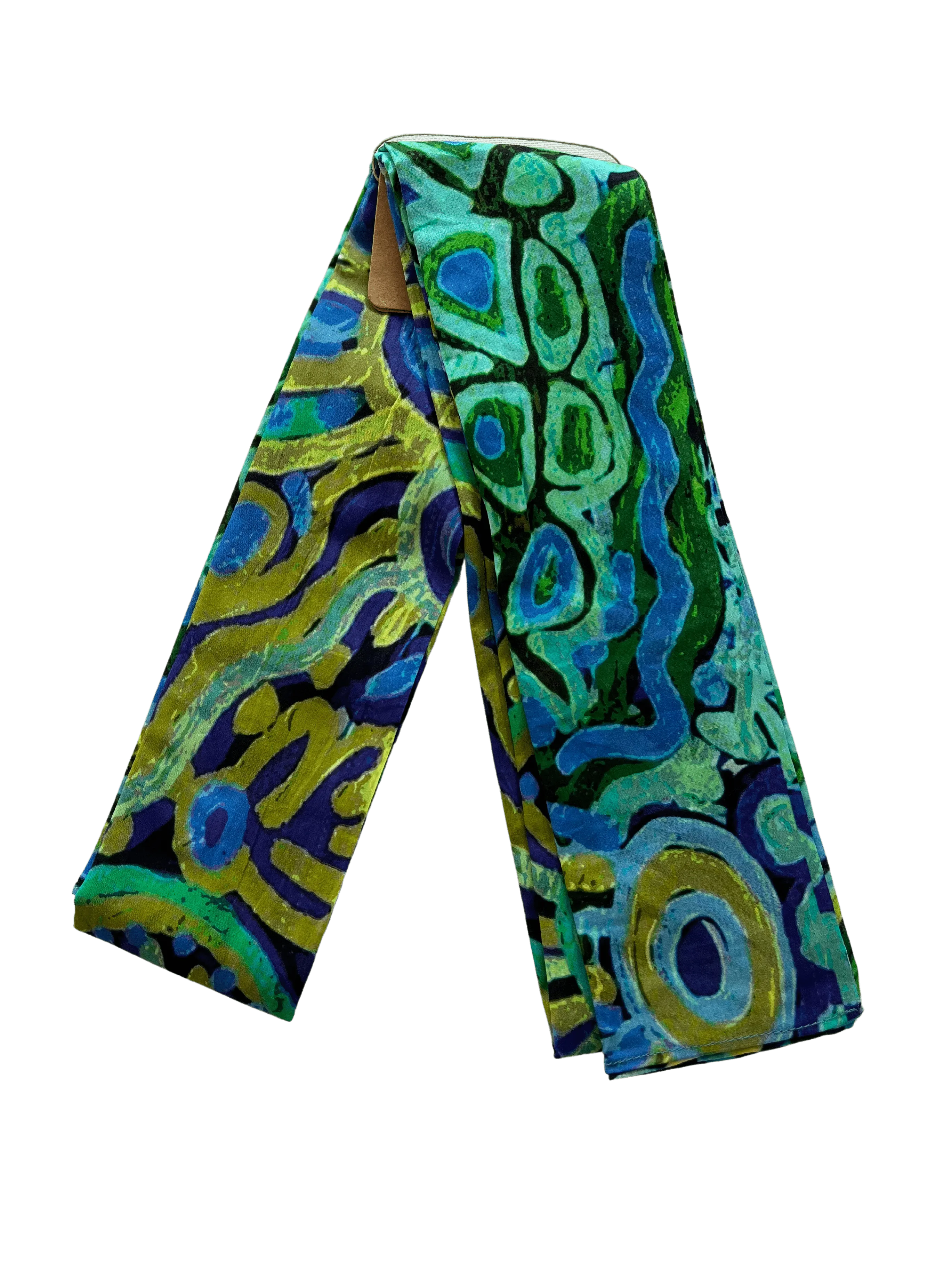 Luxury Beach Sarong Organic Cotton - Green Turquoise