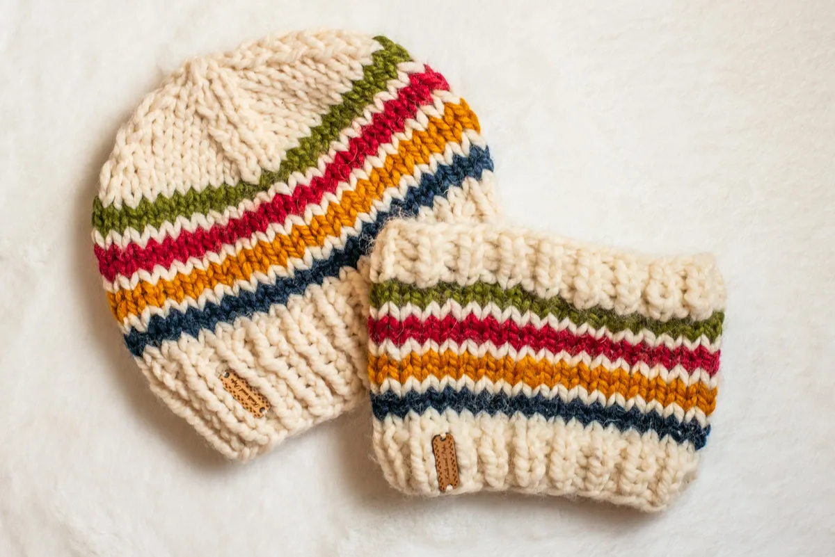 Matching Trademark Beanie & Cowl Set