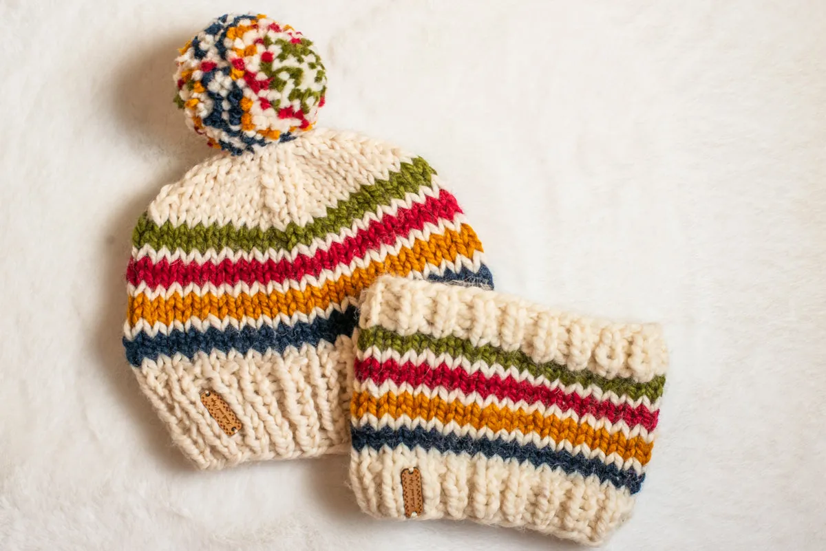 Matching Trademark Beanie & Cowl Set