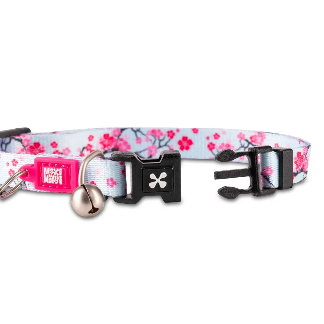 Max and Molly Cherry Blossom Smart ID Cat Collar