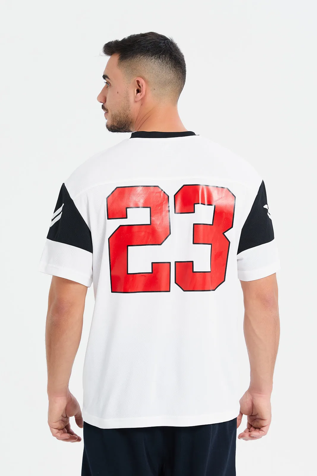 Men White Bulls NFL Active T-Shirt