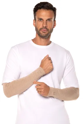 Men's Navagio Sun Sleeves  |  Dark Taupe Heather