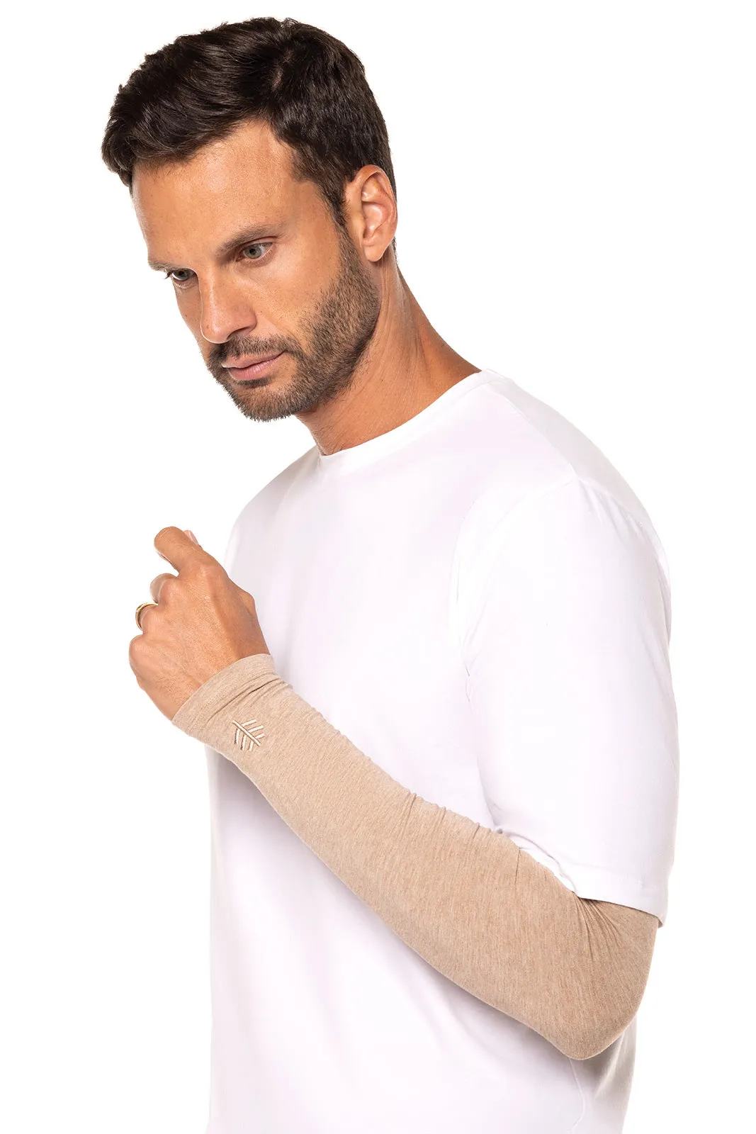 Men's Navagio Sun Sleeves  |  Dark Taupe Heather