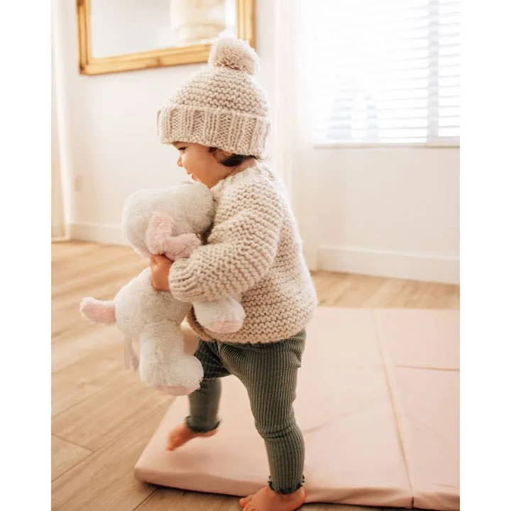 Natural Garter Stitch Cardigan Sweater Baby & Toddler