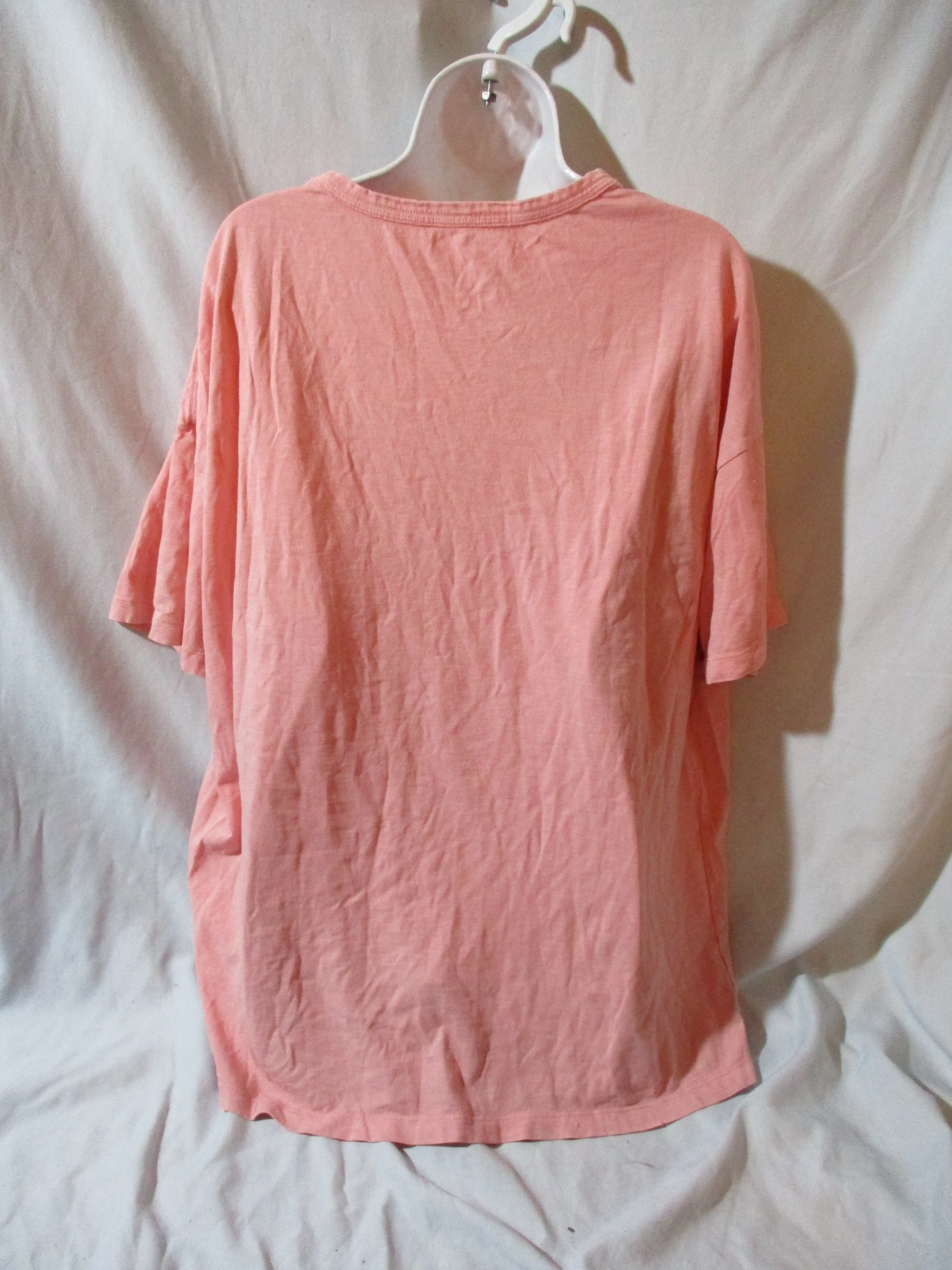 NEW AERIE Tee 100% Cotton T-Shirt Top XL PINK CREWNECK