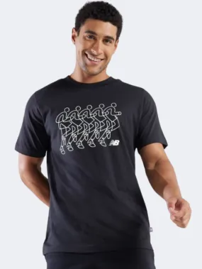 New Balance Run Sequence Men Lifestyle T-Shirt Black