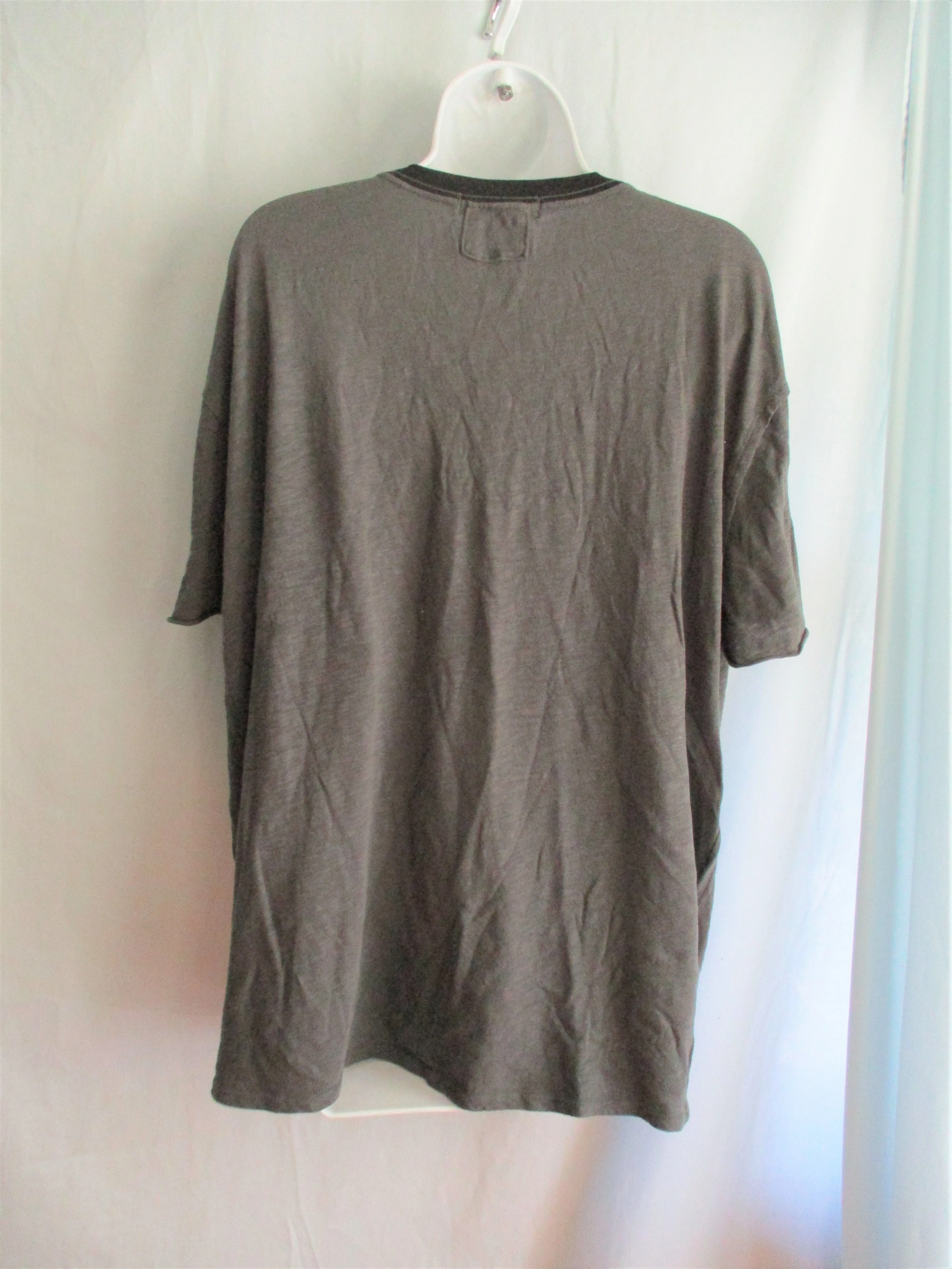 NEW WE THE FREE PEOPLE  Tee 100% Cotton T-Shirt Top M GREY CREWNECK