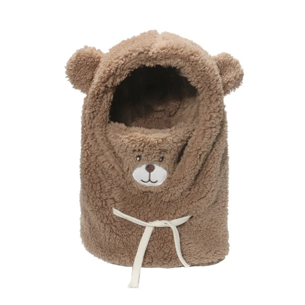 NEWBLOM Winter Bear Hat with Windproof Warm Ear