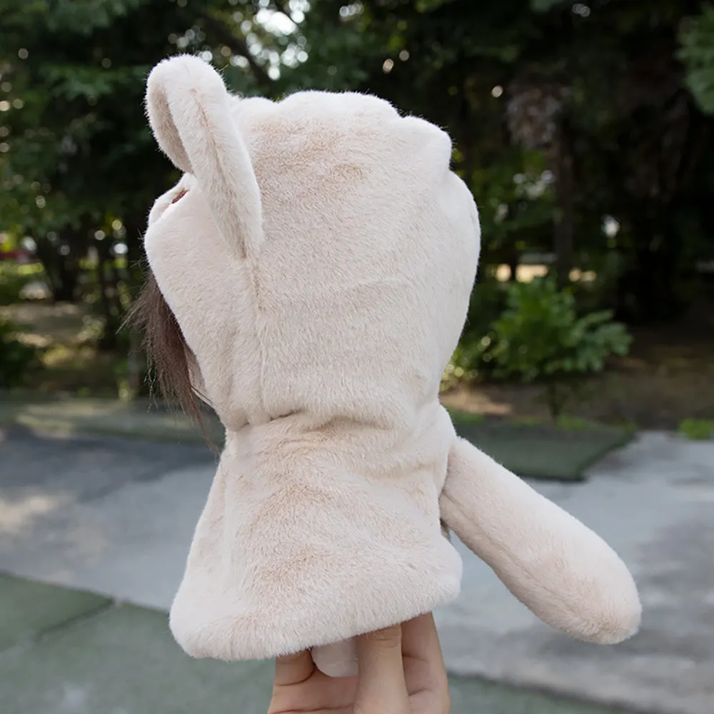 niannyyhouse 10cm 20cm Plush Doll Clothes Shawl Dinosaurs Sharks Rabbits Bears Puppies Embroidered Poncho Dolls Dress Up