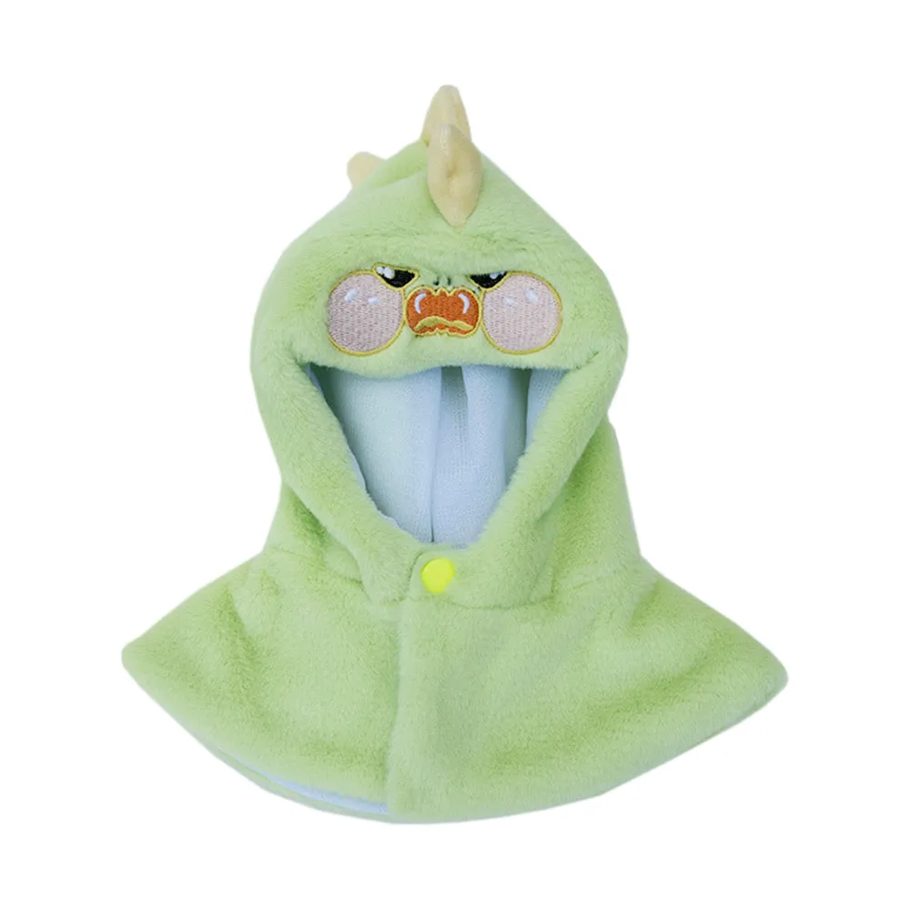 niannyyhouse 10cm 20cm Plush Doll Clothes Shawl Dinosaurs Sharks Rabbits Bears Puppies Embroidered Poncho Dolls Dress Up