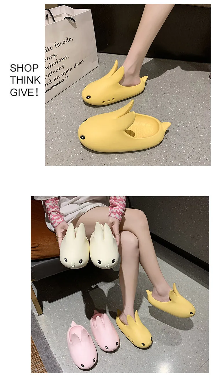 Non-slip Bunny Cloud Comfy Slippers