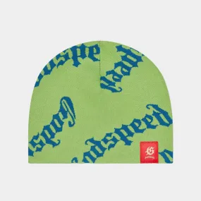 OG logo Beanie (GREEN APPLE/BLUE)