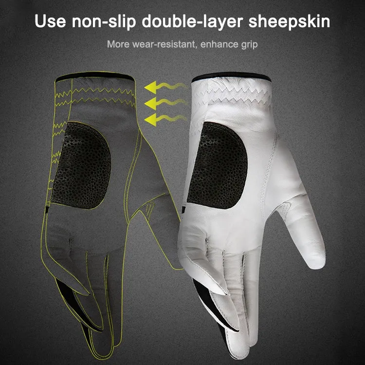 PGM Golf Sheepskin Breathable Non-slip Single Gloves for Men (Color:Left Hand Size:24)