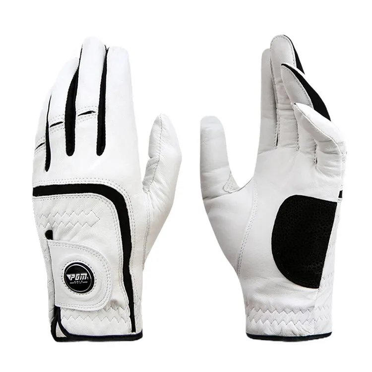 PGM Golf Sheepskin Breathable Non-slip Single Gloves for Men (Color:Left Hand Size:24)