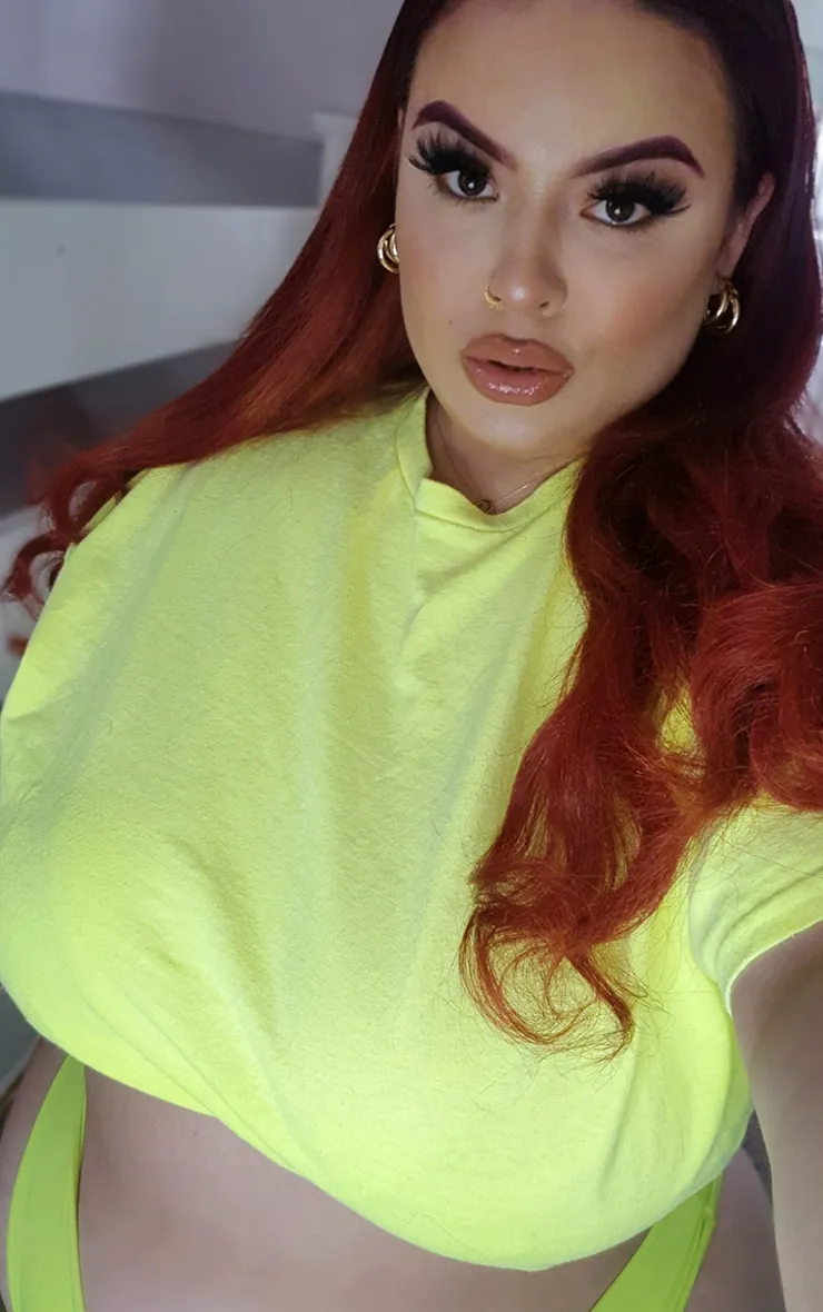 Plus Size Summer Vibes Neon T-Shirt