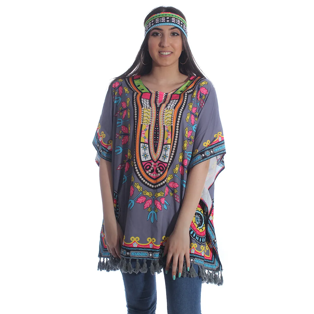 poncho beach cover  t- shirt -5958