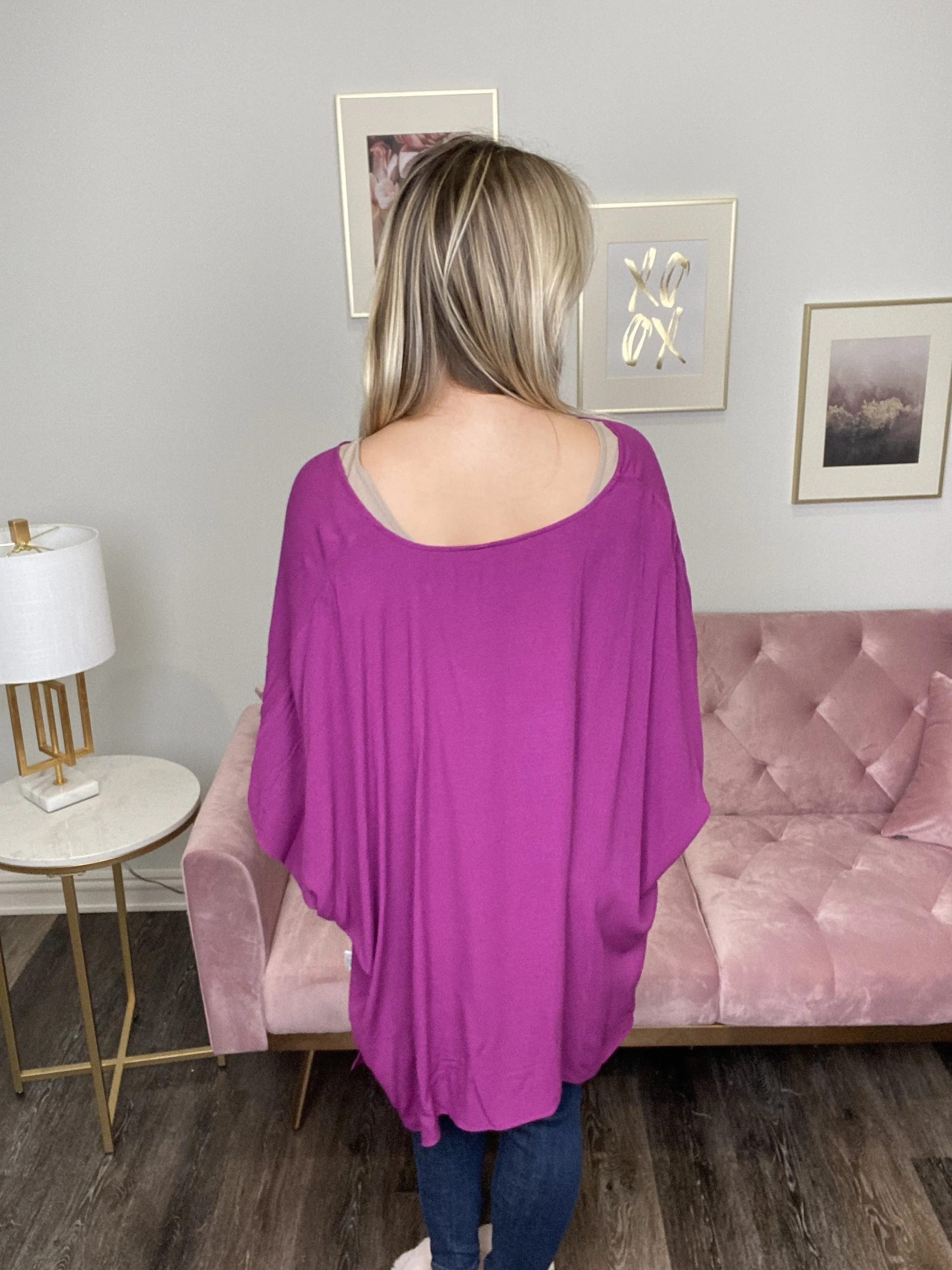 Pretty As A Plum Top * Final Sale*