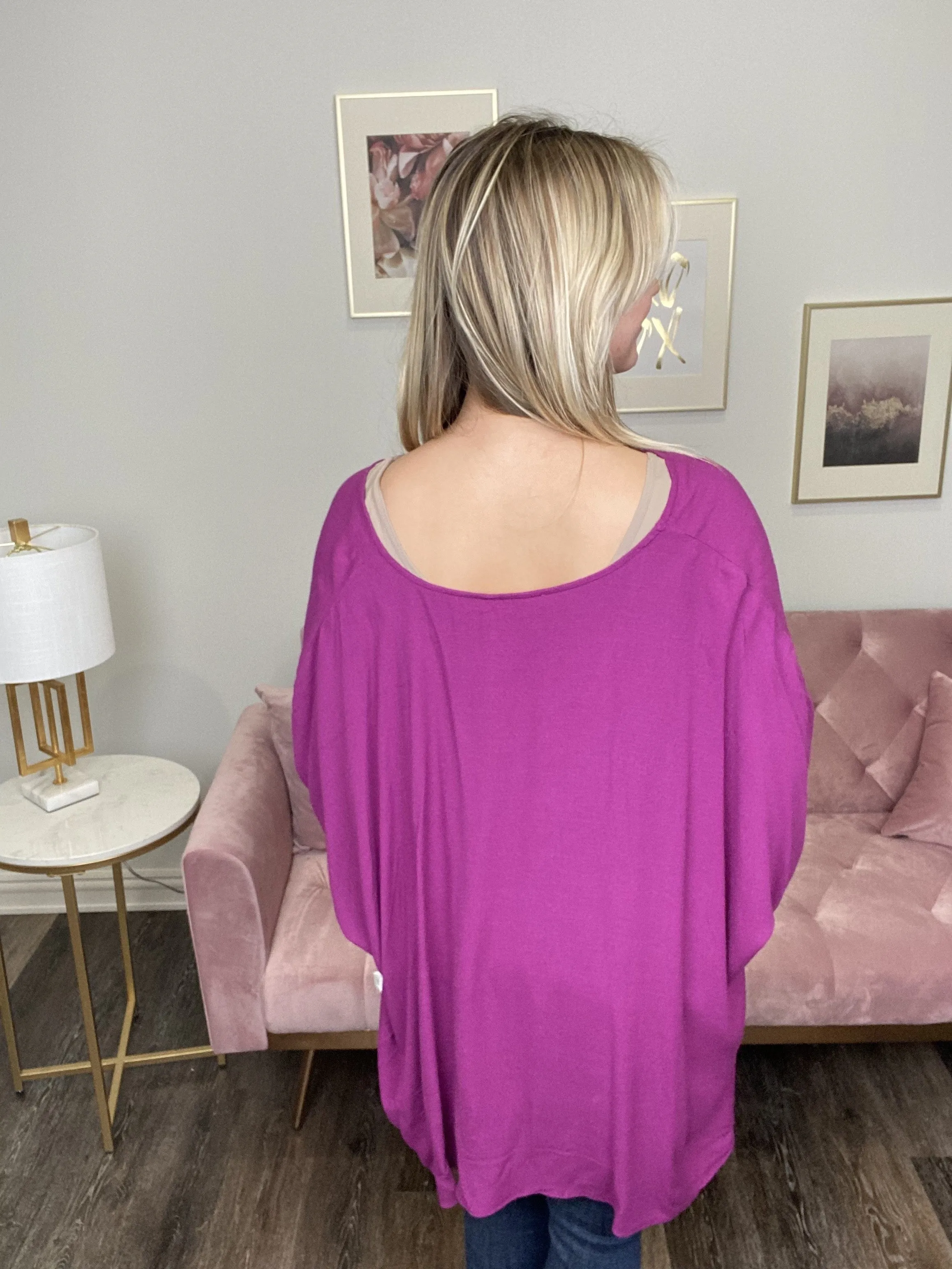 Pretty As A Plum Top * Final Sale*