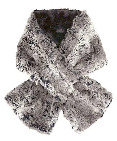 Pull-Thru Scarf - Luxury Faux Fur in Seattle Sky