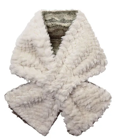 Pull-Thru Scarf -  Plush Faux fur in Willows Grove with Falkor - Sold Out!