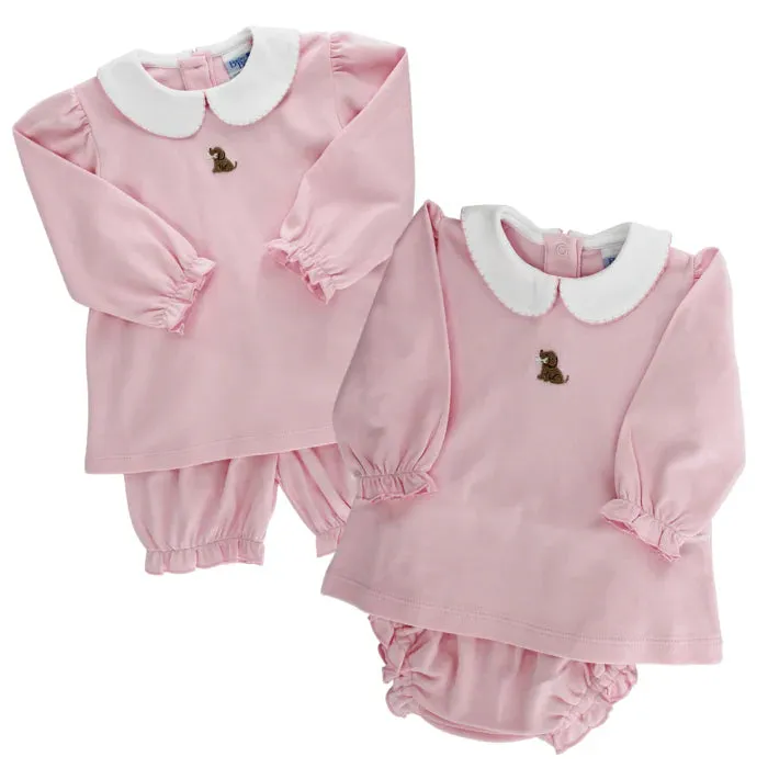 Puppy Dog-Girl Bloomer Set