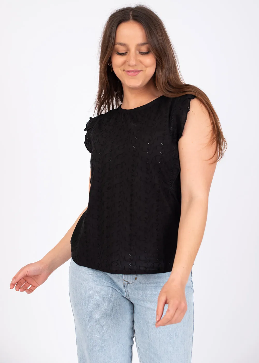 Pyrite Ruffle Sleeve Top