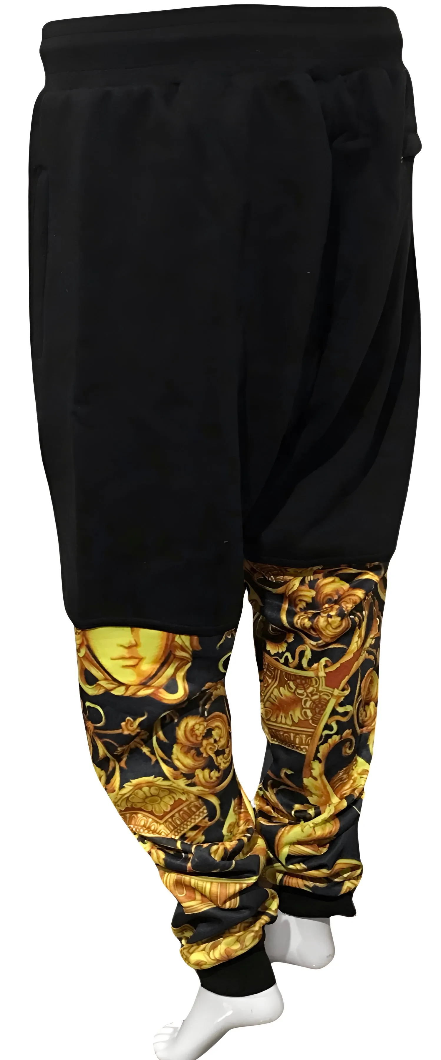 ^QUEEN V3R$@C3^ LUXURY CUT & SEW JOGGER SWEATPANTS (UNISEX) (EMBROIDERY)