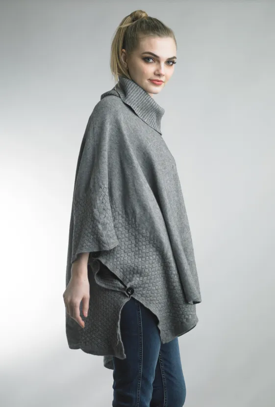 Ribbed Edge Poncho