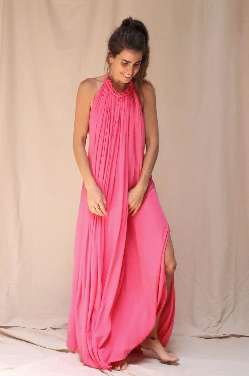 Rio Margarita Backless Maxi Dress in Watermelon