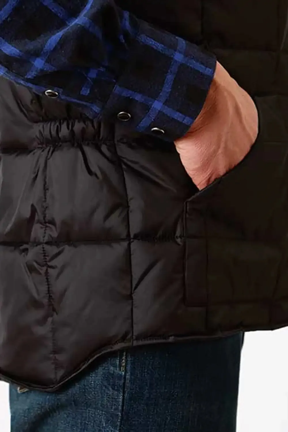 Roper 1473 Quilted Vest (Black) - Men's Vest