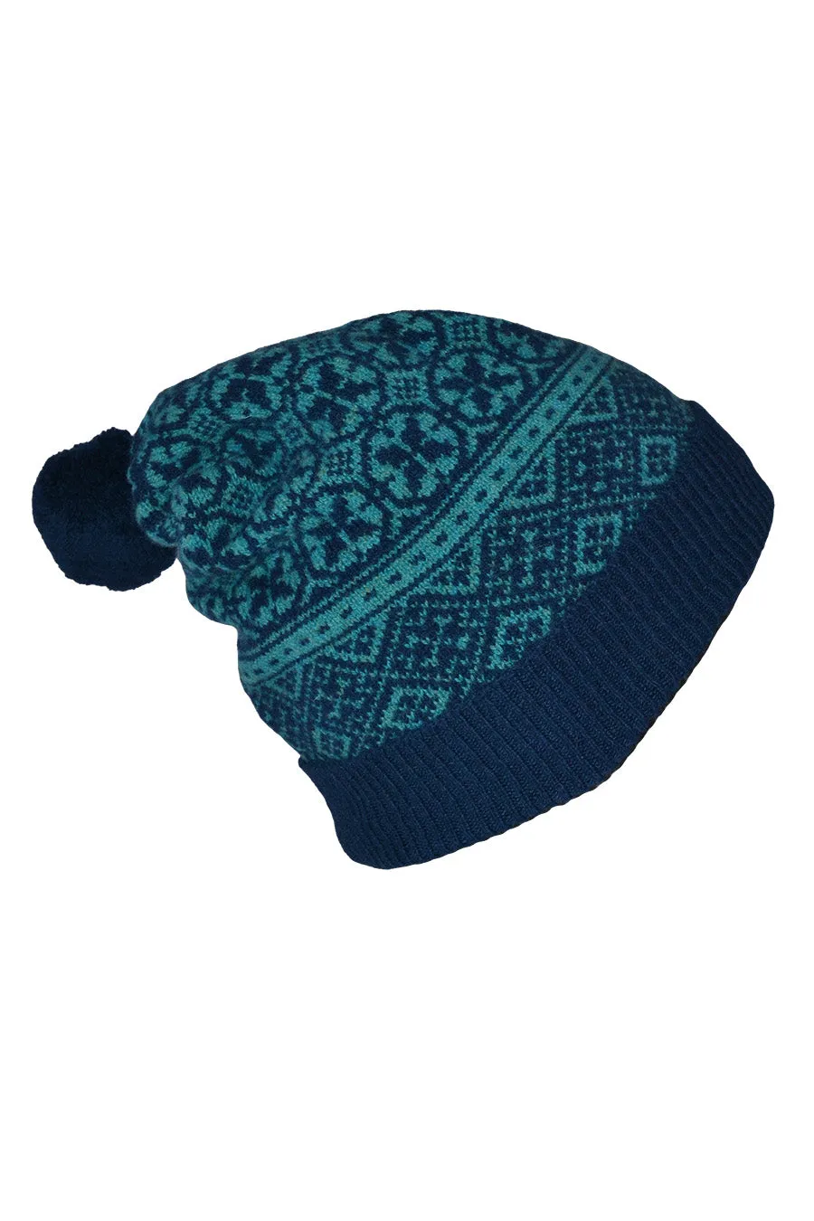 Rubislaw Fair isle Ski hat - Marine