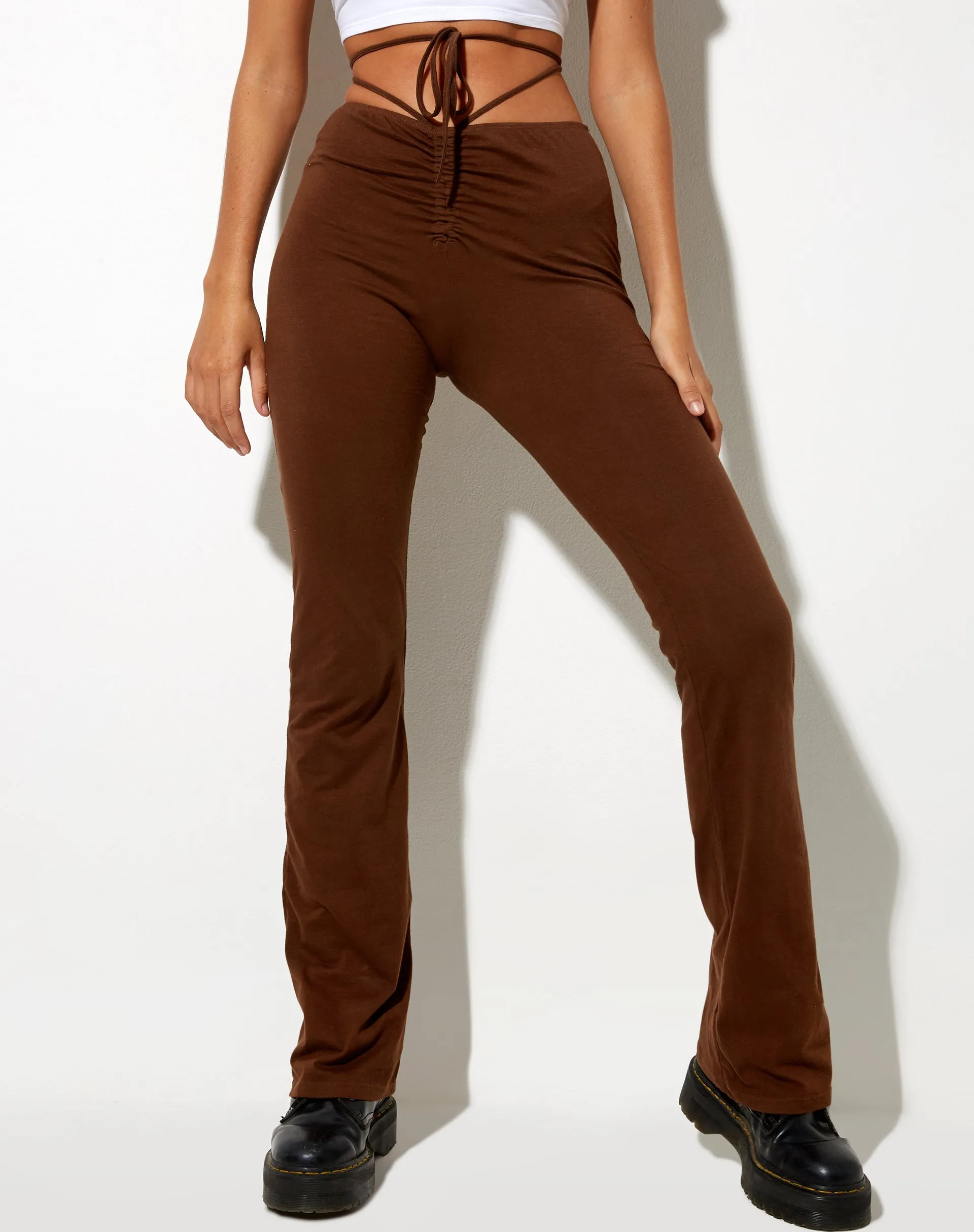 Sakeri Flare Trouser in Cocoa