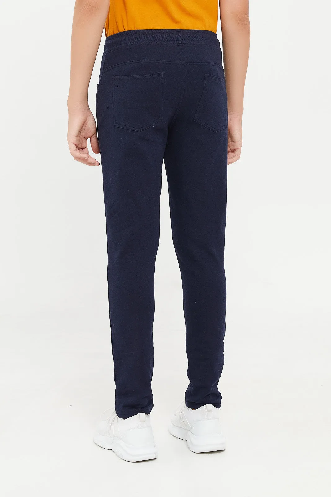 Senior Boys Navy Active Pants