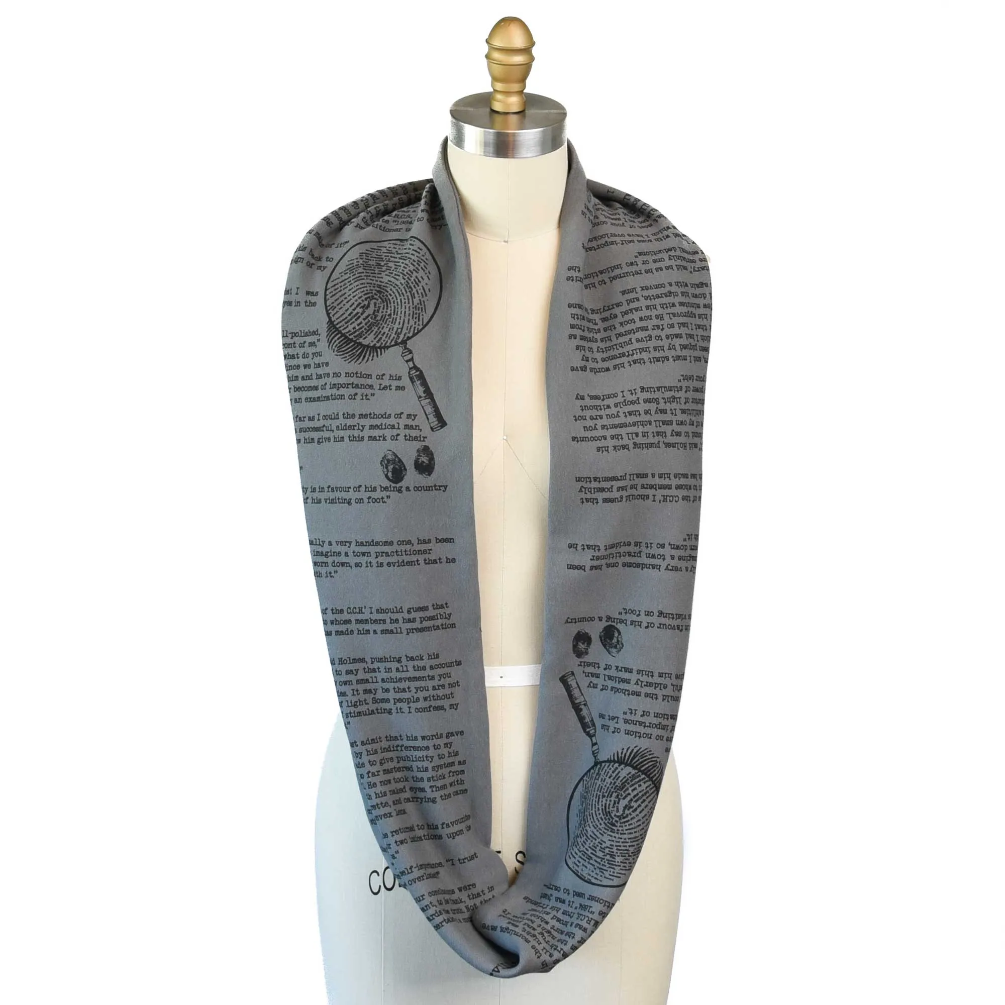 Sherlock Holmes Book Scarf