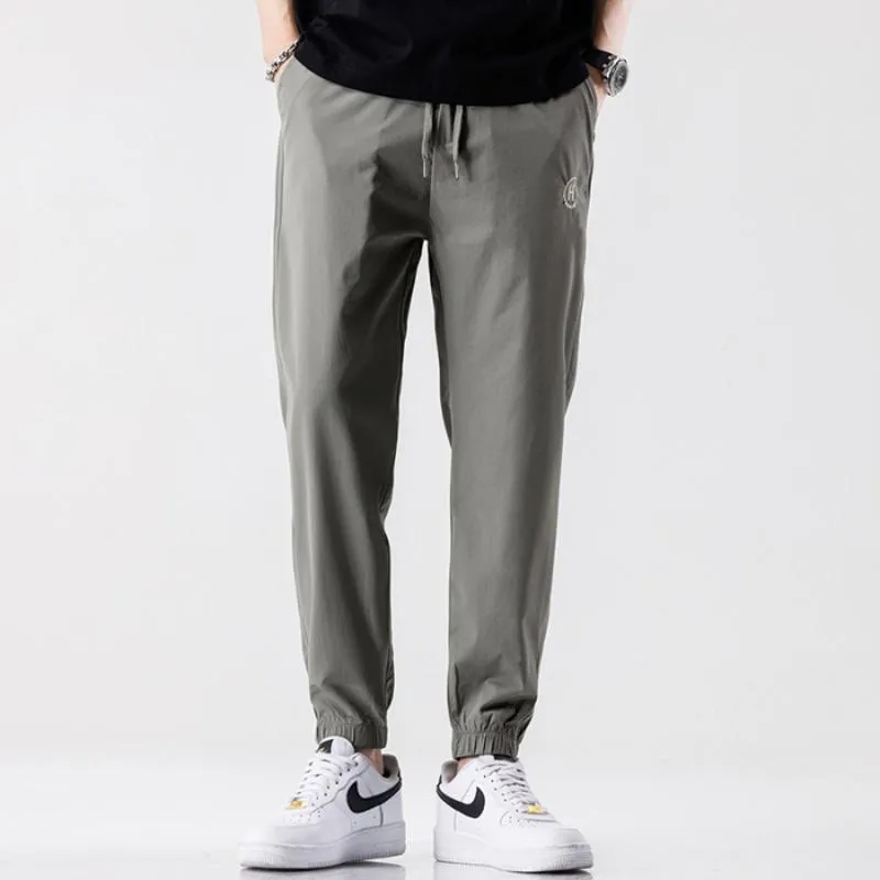 Slim-Fit Straight Casual Trendy Pants