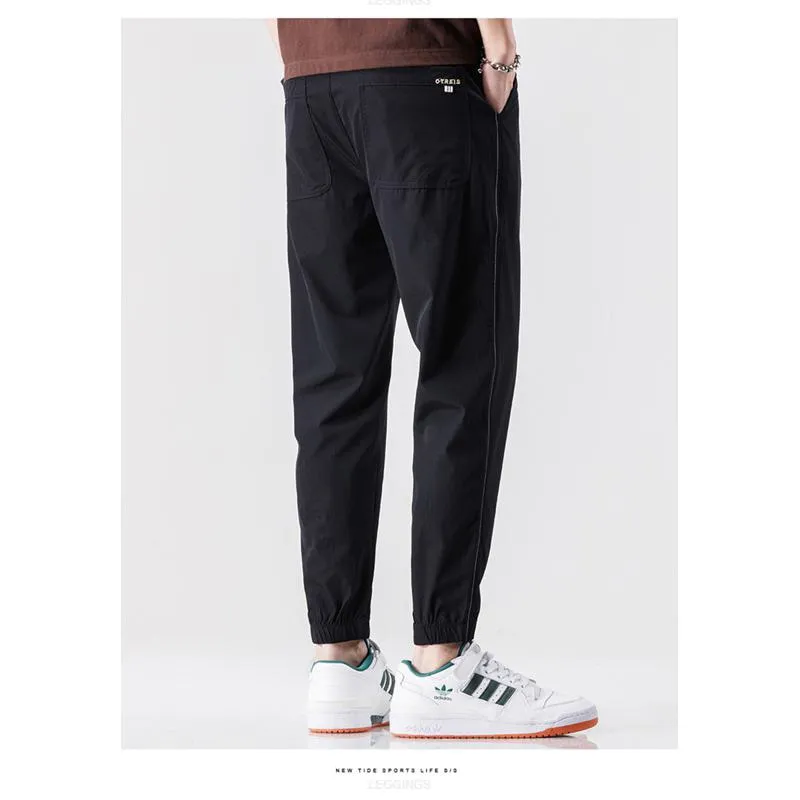 Slim-Fit Straight Casual Trendy Pants