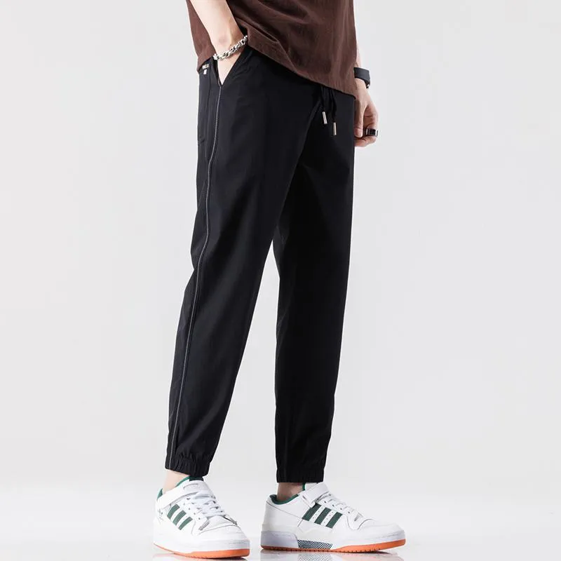 Slim-Fit Straight Casual Trendy Pants