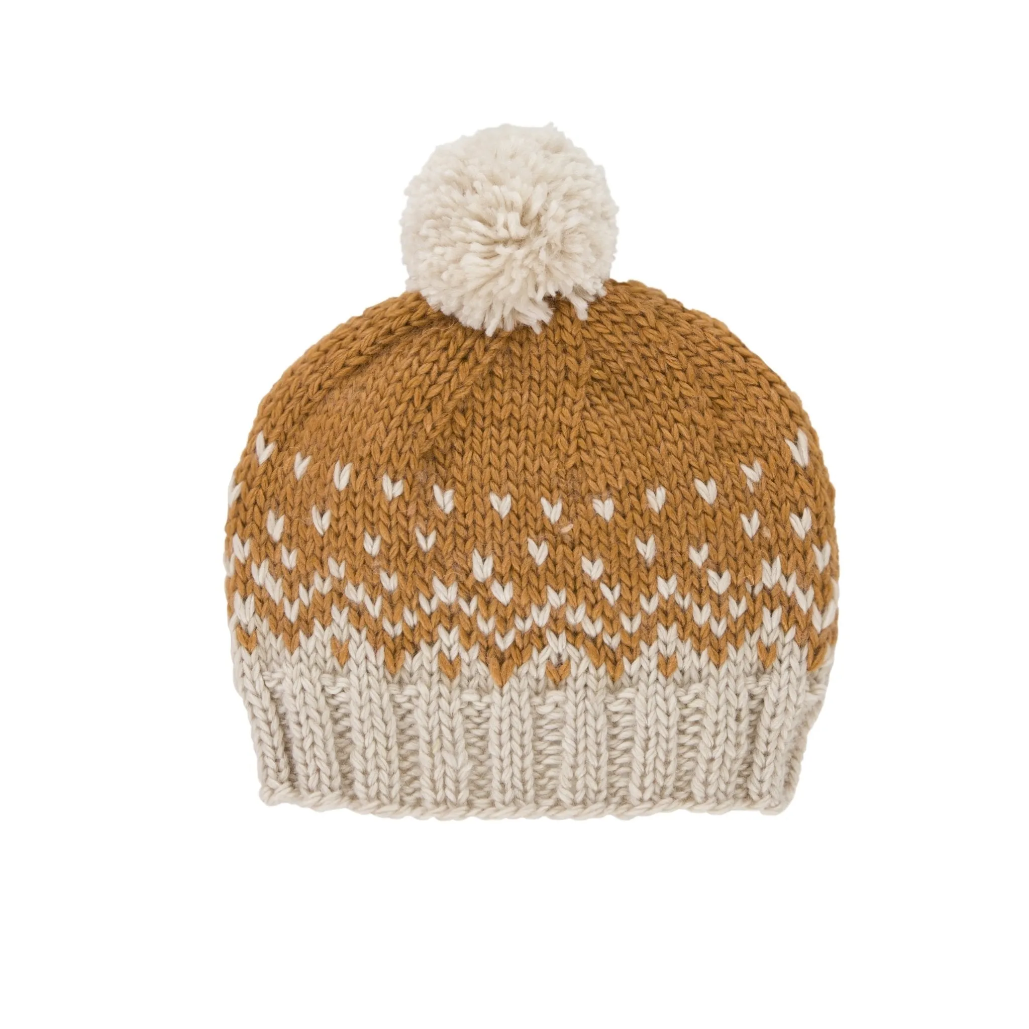 Snowflake Beanie Caramel