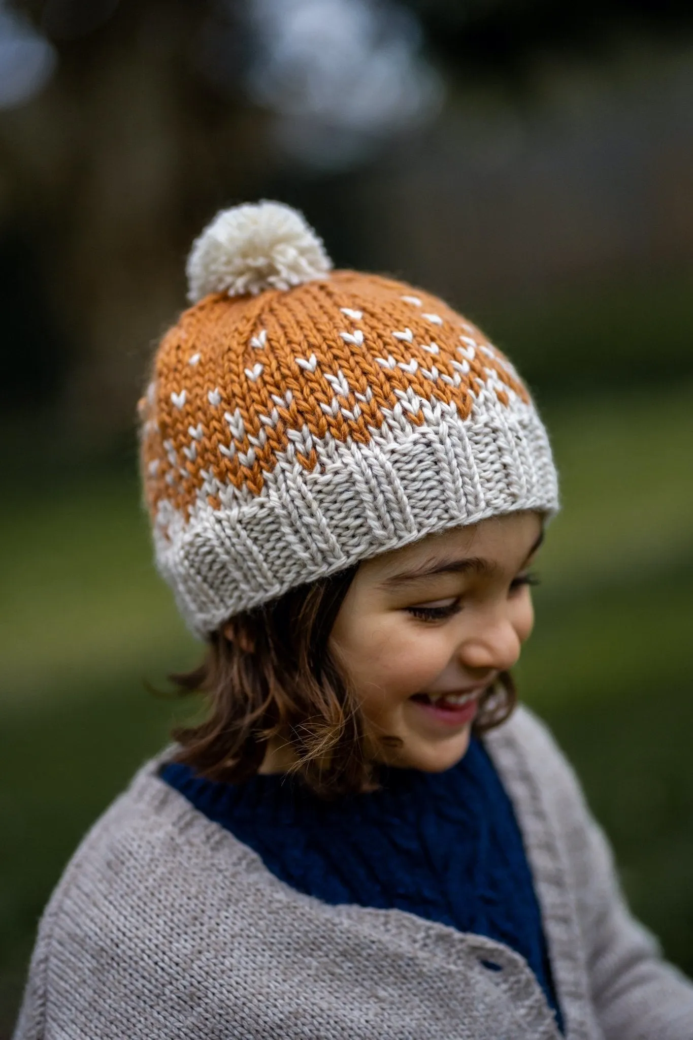 Snowflake Beanie Caramel