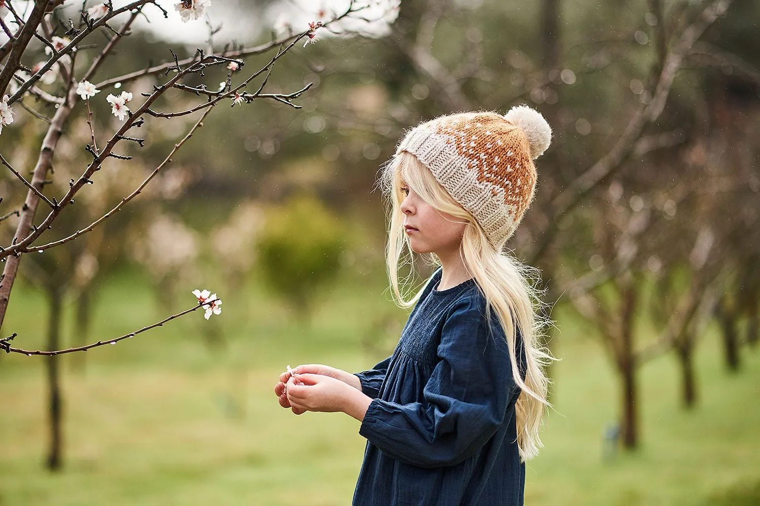 Snowflake Beanie Caramel