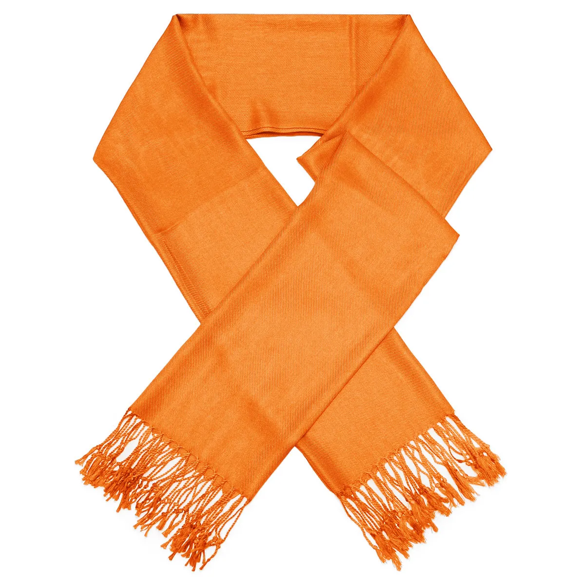 Solid Orange Pashmina Scarves