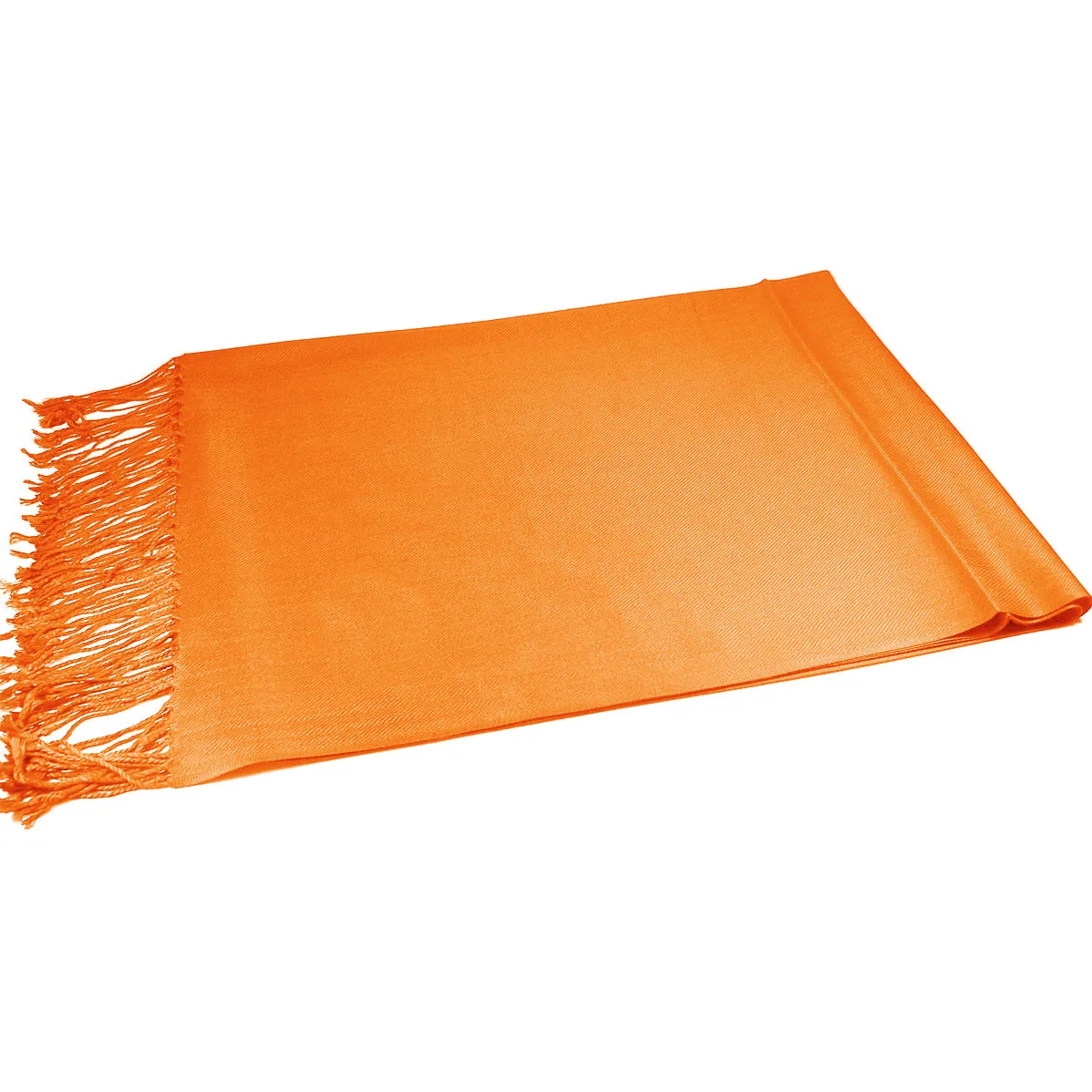 Solid Orange Pashmina Scarves