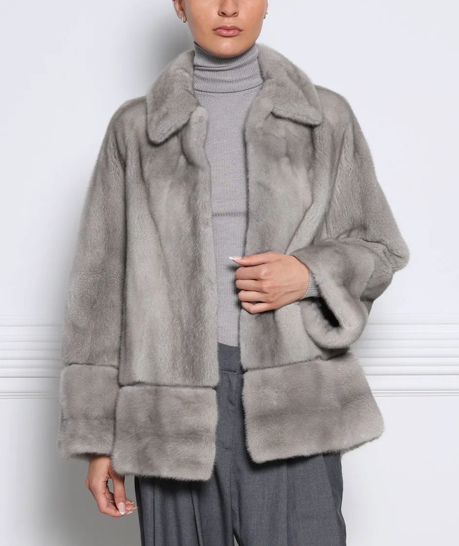 The Bailey Sapphire Mink Fur Jacket