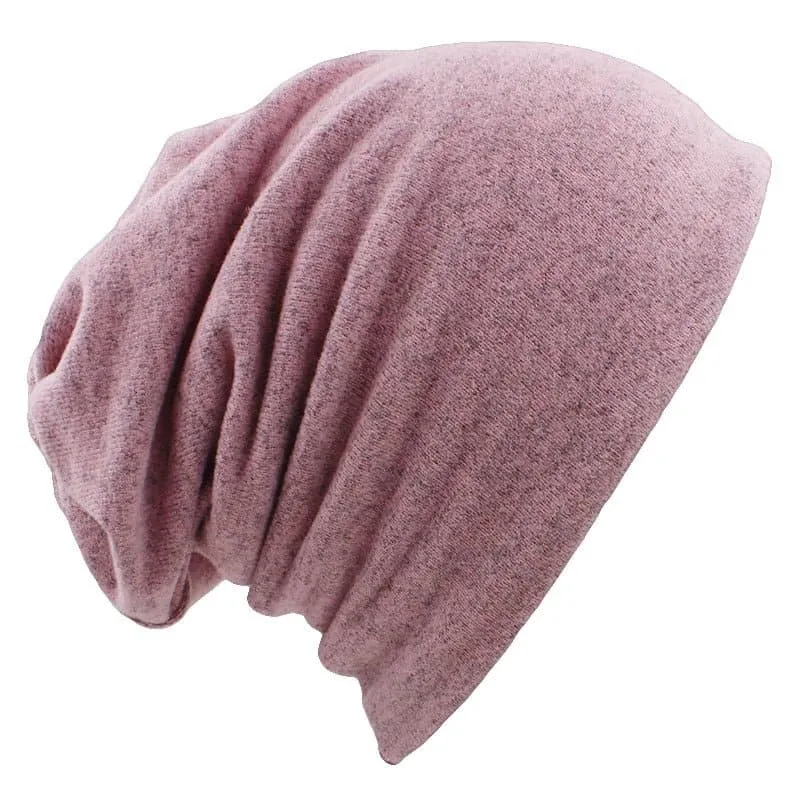 Thin Warm Ladies Beanie and Scarf Set - Cozy Winter Fashion