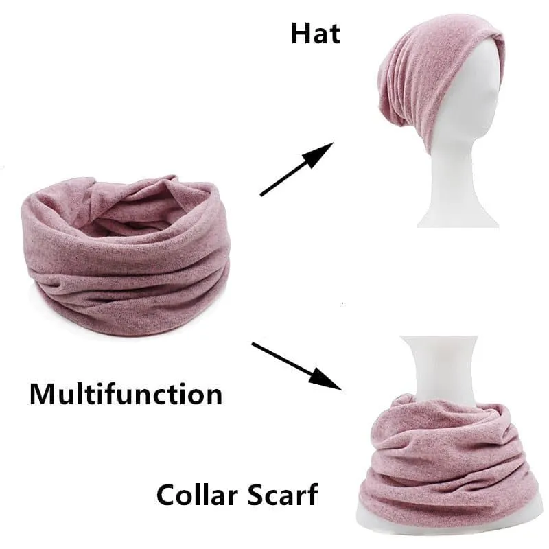 Thin Warm Ladies Beanie and Scarf Set - Cozy Winter Fashion